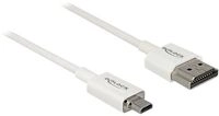 Delock Slim High Quality - HDMI mit Ethernetkabel - mikro HDMI (M)