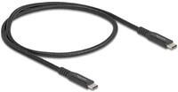 Delock USB 20 Gbps Kabel Type-C Stecker zu PD 3.0 100 W E-Marker 0.5 m schwarz