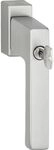 HOPPE Fenstergriff TOULON Sperrzylinder Secustik, VK 32-42 mm, edelstahlfarben