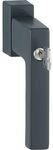 HOPPE Fenstergriff TOULON Sperrzylinder Secustik, VK 32-42 mm, schwarz matt