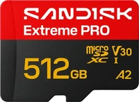 SANDISK 00226959, SanDisk microSDXC Extreme PRO 512GB (UHS-I, R250MB/s / W170MB/s,