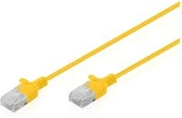 DIGITUS CAT 6 U-UTP Slim Patchkabel, 5 m, Gelb, 10 St&uuml;ck