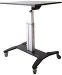 StarTech.com Mobiler Sitz-/Steh-Arbeitsplatz mit 80cm Arbeitsfl&auml;che