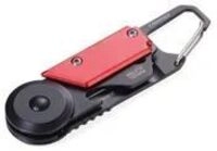 Troika KTL26-RD - Schl&uuml;sselkarabinerhaken - Schwarz - Rot - Aluminium - Edelstahl -
