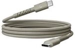 Fresh 'n Rebel USB-C zu USB-C silikon geflochtenes Kabel "FlexWave" 2m, 100W Dried