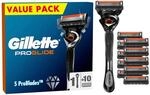 Gillette ProGlide Flexball 10er + Handst&uuml;ck Systemklingen 10er + Handst&uuml;ck