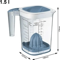 ROTHO 1026006161, Rotho Back Messbecher 1,5 l LOFT horizon blue