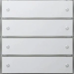 GIRA 2034112, Gira KNX TASTSENSOR 3 KOMFORT 4FACH / GIRA 2034112 RWS GL&Auml;NZEND