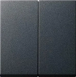 GIRA 026628, Gira SERIENWIPPEN MIT SET IP44 / GIRA 026628 ANTHRAZIT 026628