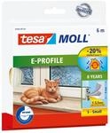 tesamoll&reg; Insulation E-Profil wei&szlig; 6 m &times; 9 mm Zugluftstopper f&uuml;r Fenster und