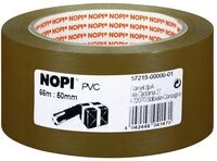 Tesa Nopi Pack PVC gepr&auml;gt 66m 50mm braun