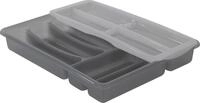 Rotho Besteckkasten 6 F&auml;cher Topglide BASIC Transparent