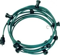 BACHMANN 740.006, Bachmann Lichterkette - 20 Sockel - E27 - gr&uuml;n