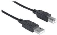 Manhattan USB-A to USB-B Cable, 3m, Male to Male, 480 Mbps (USB 2.0)