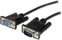 StarTech.com 2 m schwarzes Seriell Straight-Through DB9 RS232-Kabel -...