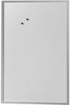herlitz Whiteboard und Magnettafel Schreibtafel 60 x 80cm wei&szlig; mit Holzrahmen silber