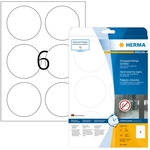 HERMA 8336, HERMA Special - Polyester - matt - selbstklebend - wei&szlig; - 85 mm rund 150