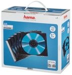 Hama CD-Leerh&uuml;lle Slim, 100er-Pack, Transparent/Schwarz