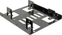 DELOCK 18210, Delock Laufwerksschachtadapter - 3.5" to 2 x 2.5" (8,9 cm bis 2 x 6,4