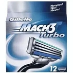 Gillette Mach3 Turbo 3D Systemklingen 12er
