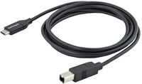 StarTech.com 2m 6ft USB C to USB B Cable - USB 2.0 - USB Type C Printer Cable...