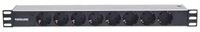 Intellinet 19" 1.5U Rackmount 8-Way Power Strip - German Type", With LED...