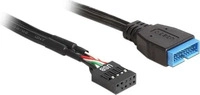 DELOCK 83776, Delock Interner USB-Adapter - 9-poliger USB-Header (W)