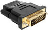 DELOCK 65466, Delock Adapter DVI 24+1 pin male > HDMI female - Videoanschluß - DVI-D