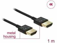 DELOCK 84771, Delock Slim Premium - HDMI mit Ethernetkabel - HDMI (M)