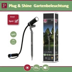 PAULMANN 93997, Paulmann SPIE&szlig;STRAHLER LED 2,5W 3000K / PAULMA PLUG&SHINE PLANTINI