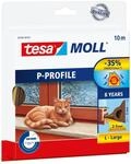 tesamoll&reg; Insulation P-Profil braun 10m &times; 9mm Dichtungsprofil f&uuml;r T&uuml;ren u.