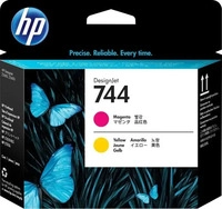 HP F9J87A, HP 744 - Gelb, Magenta - Druckkopf - f&uuml;r DesignJet