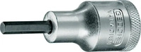 GEDORE 6153070, GEDORE Schraubendreher-Einsatz IN19 DIN7422 1/2vierkant 4.0 mm