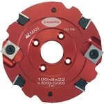 LAMELLO Wendeschneidenfr&auml;ser HW 100 x 8 x 22 mm Z4+V4
