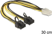 DELOCK 83433, Delock Stromkabel - 8-poliger PCIe Power (6+2)