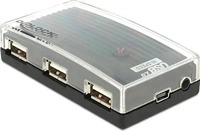 DELOCK 61393, Delock Hub - 4 x USB 2.0 - Desktop