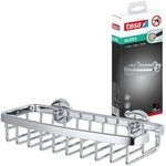 tesa&reg; ALUXX Duschkorb, verchromt, Badaccessoire Duschkorb ohne Bohren