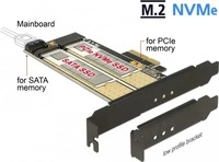 DELOCK 89630, Delock Speicher-Controller - M.2 - M.2 Card / SATA 6Gb/s
