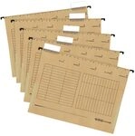 herlitz H&auml;ngetasche, A4, natron, 5er-Packung
