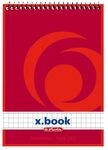 herlitz Spiralnotizblock, A6, 50 Blatt, 60g/m&sup2;, kariert, 4 St&uuml;ck