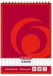 herlitz Spiralnotizblock, A7, 50 Blatt, 70g/m&sup2;, kariert, 4 St&uuml;ck
