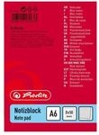 herlitz Haushaltsnotizblock A6 50 Blatt kariert 8 St&uuml;ck