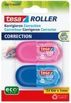Tesa Roller Korrigieren ecoLogo - Blau - Pink - 6 m - 5 mm - 100% - Sichtverpackung -
