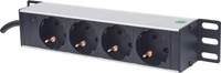 INTELLINET 714020, Intellinet 10" 1U Rackmount 4-Way Power Strip - German Type", With