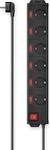 HAMA 223160, Hama 223160 SDL 6F 1,4M/6+1 E.SCHALTB/UE/BS/SW