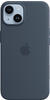 APPLE MPRV3ZM/A, Apple iPhone 14 Silikon Case, Sturmblau mit MagSafe