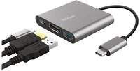 Trust Dalyx 3-in-1 Multiport USB-C Adapter - Dockingstation