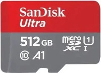 SANDISK 00215485, SanDisk microSDHC Ultra 512GB (UHS-1/Cl.10/120MB/s) + Adapter,