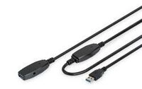 DIGITUS Aktives USB 3.0 Verl&auml;ngerungskabel, 15 m