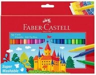 FABER-CASTELL Felt-tip pen - nicht dauerhaft (Packung mit 50)